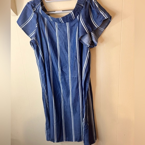 Appraisal Women Blue Strip dress. Size XL - Picture 6 of 16